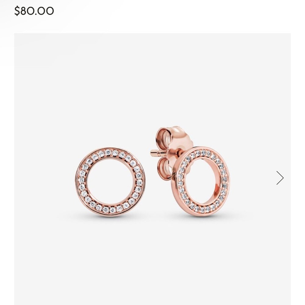 Pandora Sparkling Circle Stud Earrings
